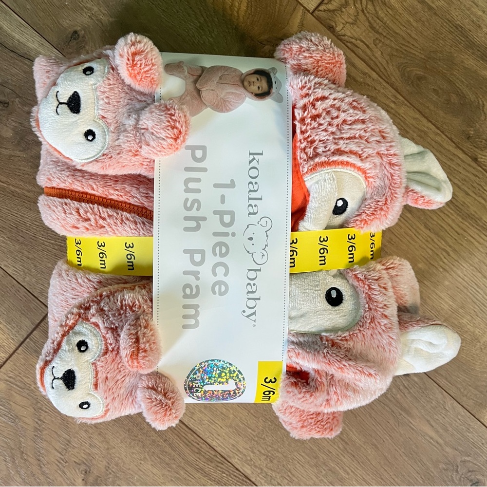 Koala baby one piece plush pram size 3-6mos new with tag